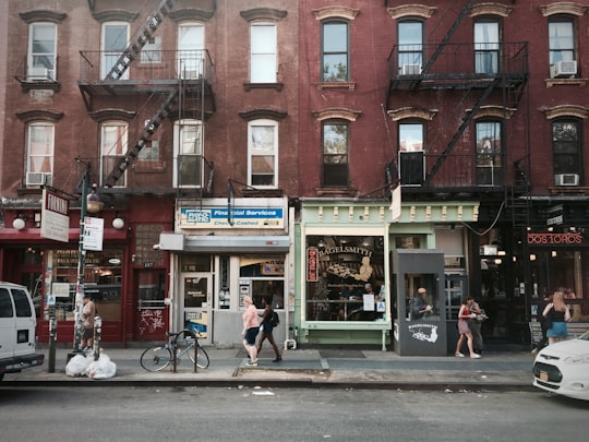 people walking on sidewalk in Brooklyn United States