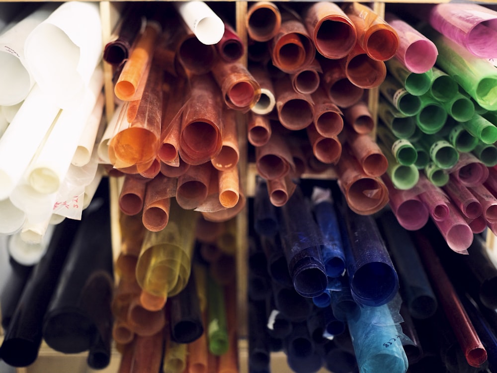 file of plastic tube lot