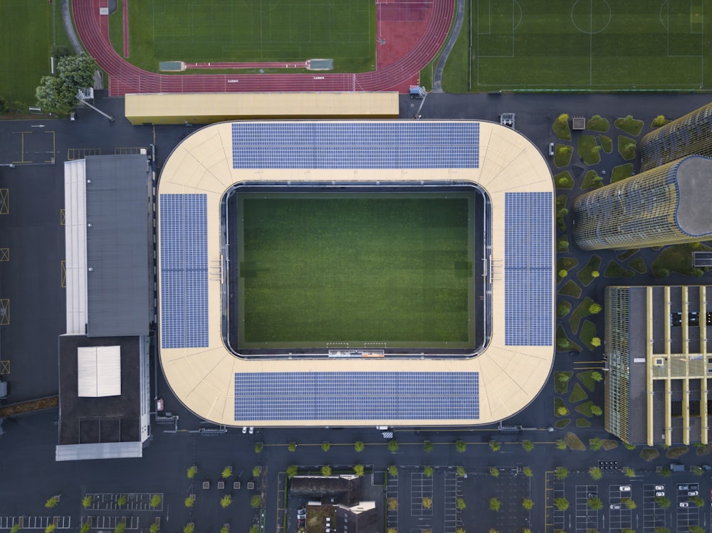 areal view of stadium