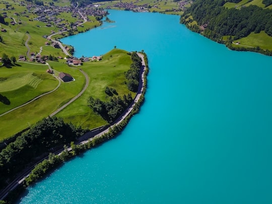 aerial photography of village near body of water in Bürglen Switzerland