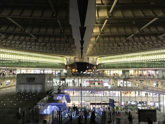 landscape photography of mall interior