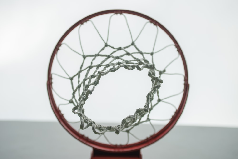 low angle photo of basketball hoop