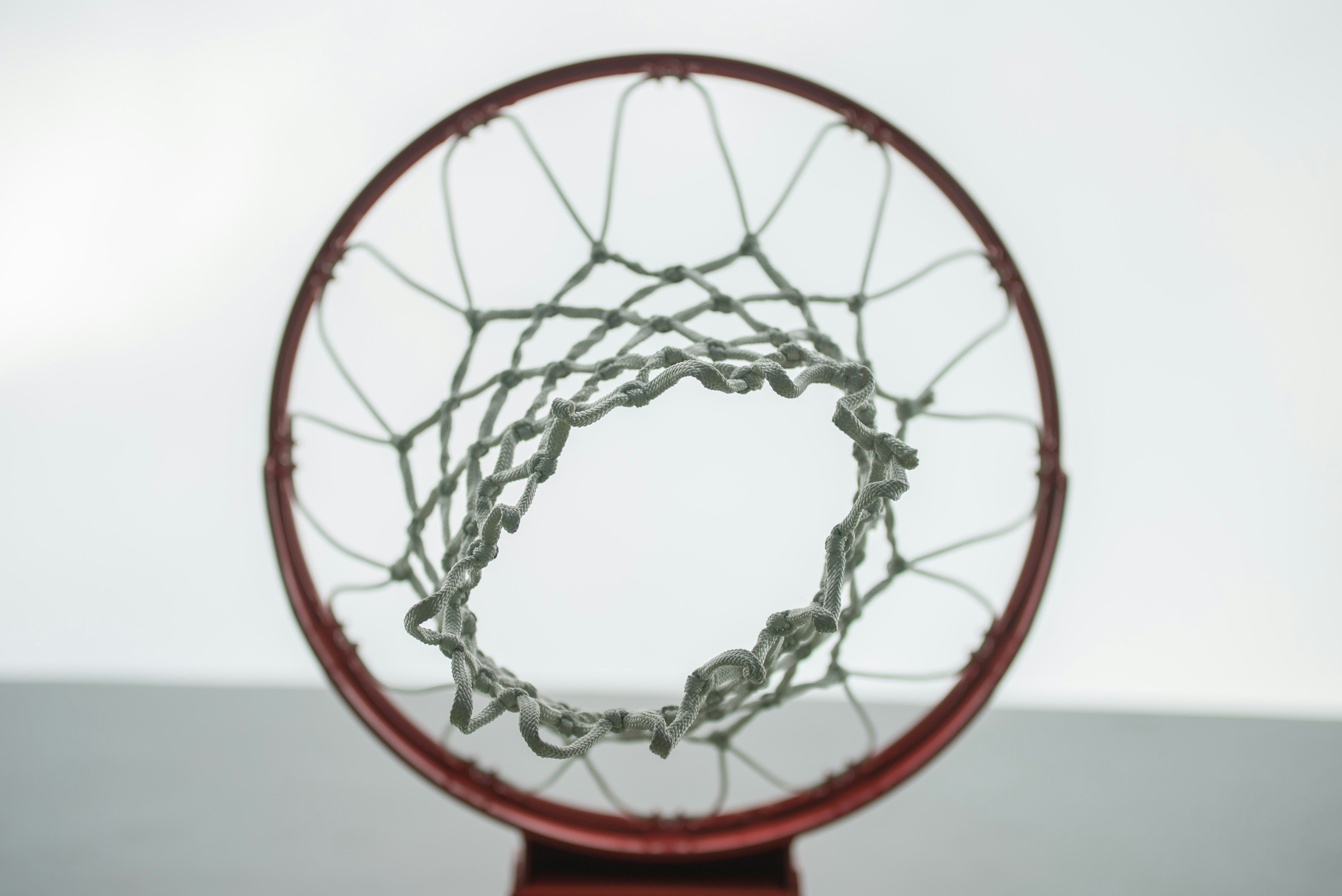 low angle photo of basketball hoop
