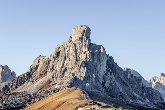 landscaped photo of a mountain in Giau Pass Italy