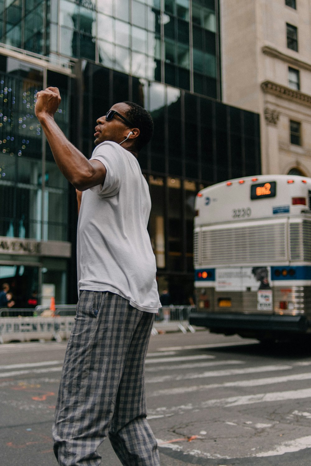 man dancing on the street