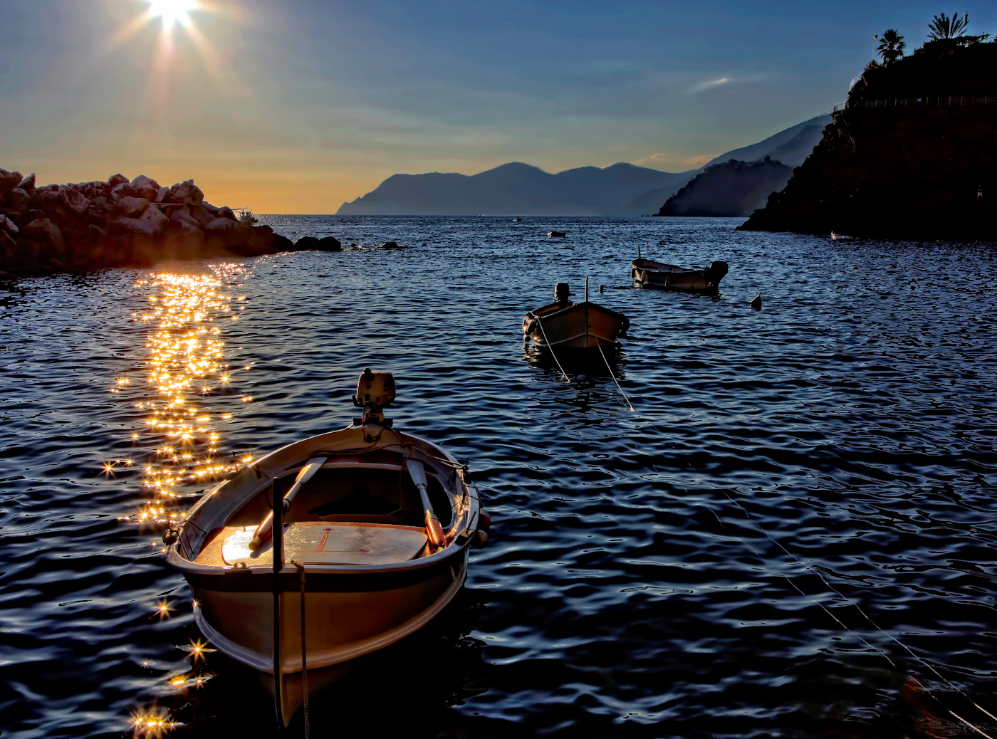 Tramonto sul mare Ionio della Sicilia Sud-Orientale