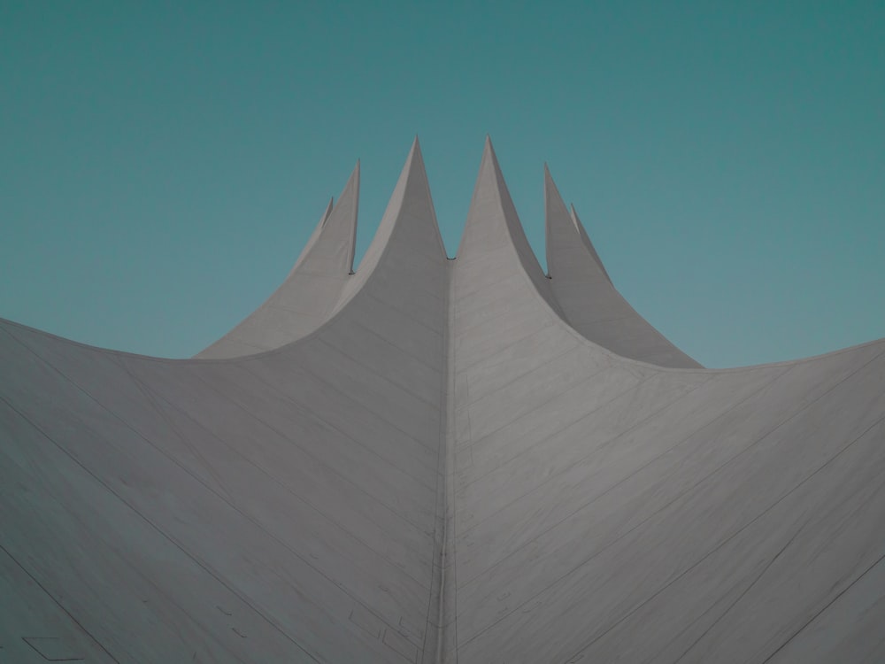 low angle photograph of building's roof