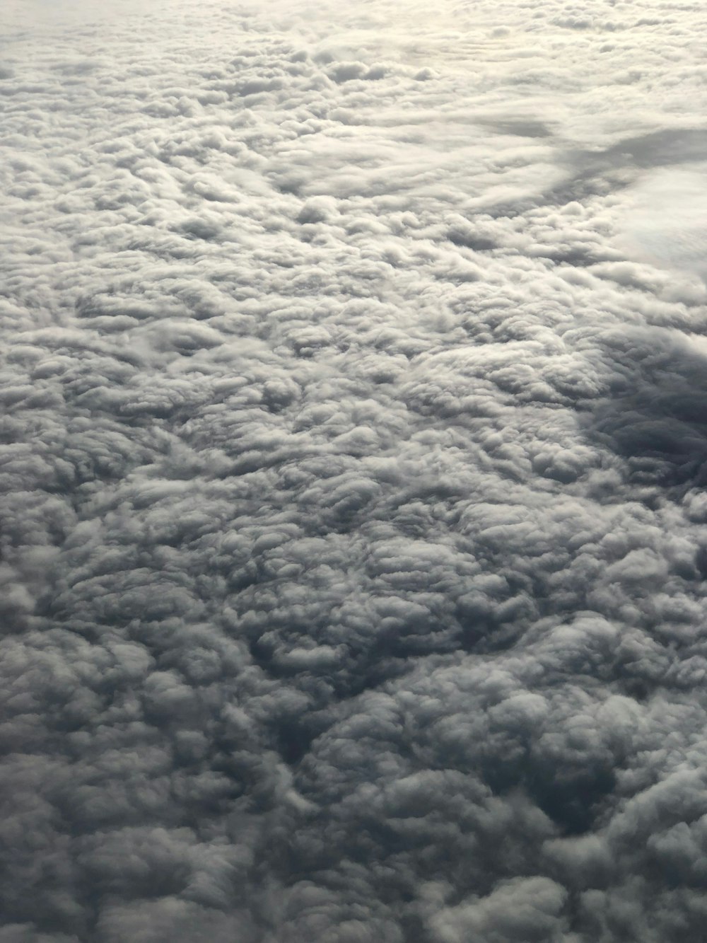 Foto aérea de un nimbo de nubes