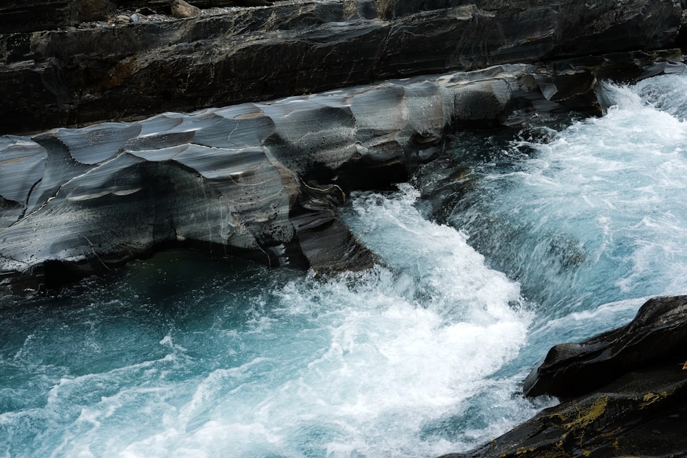 time lapse photography of river