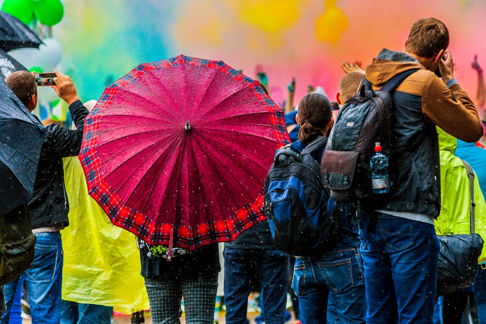 people gathered on festival