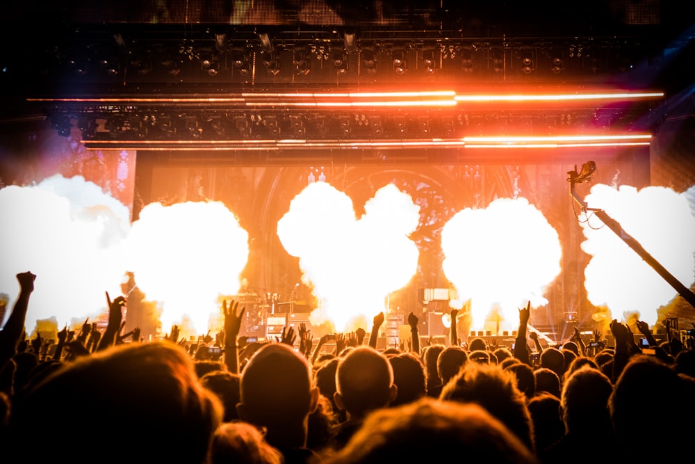 band performing on stage