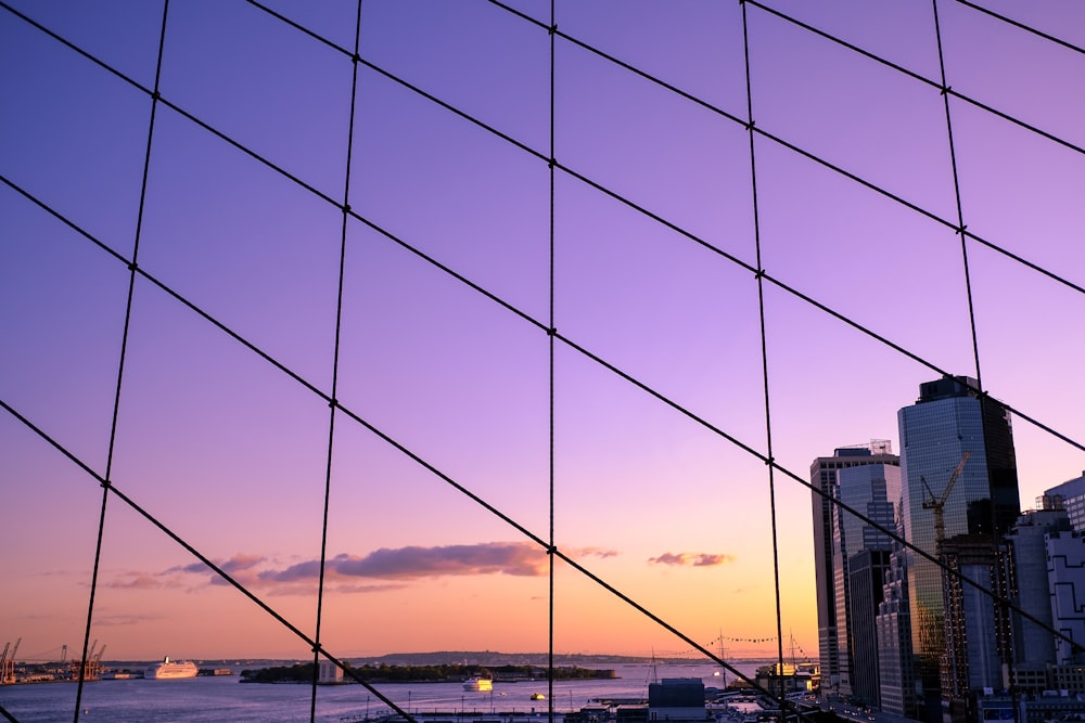 photography of buildings during sunset