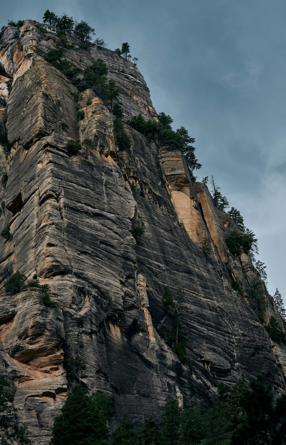 Blick von unten auf den Berg