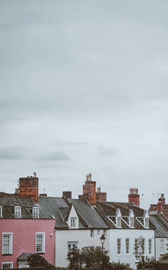 houses under cloudy sky in Wells United Kingdom