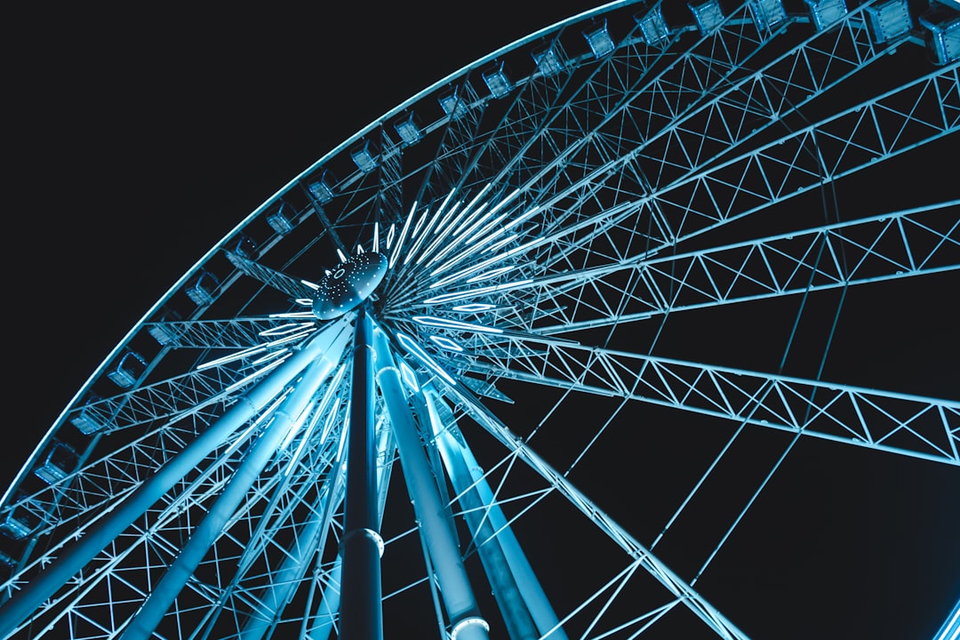 low angle photography of ferries wheel