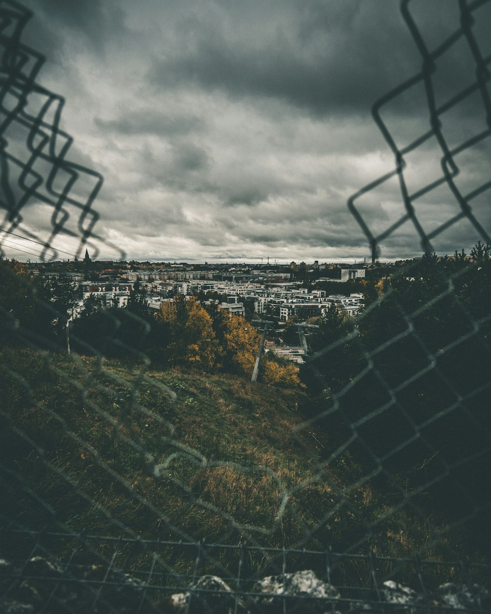 broken cyclone fence