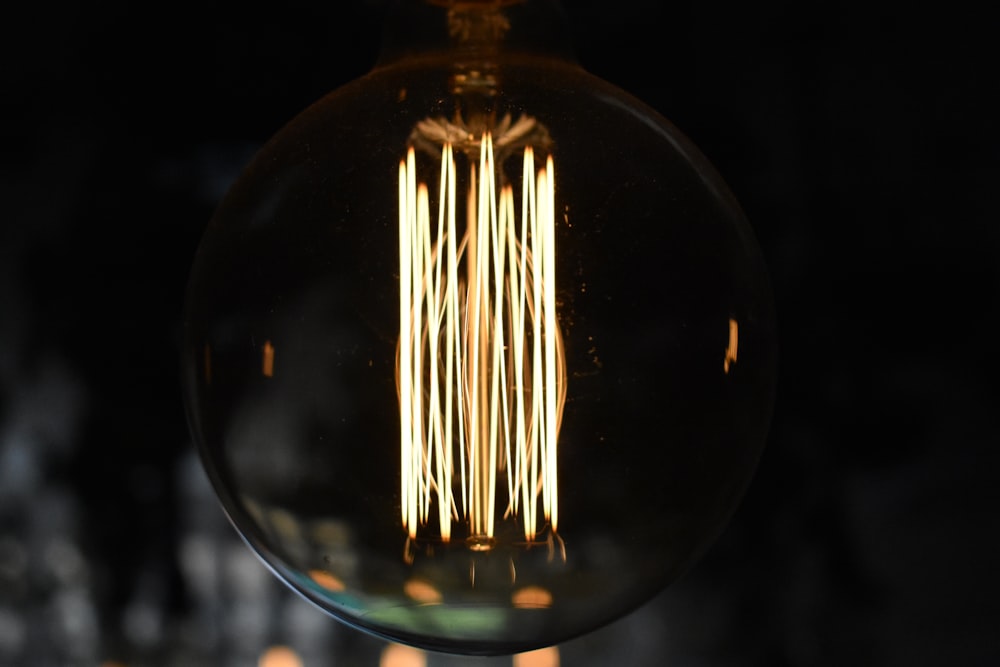 time lapse photography of Edison bulb