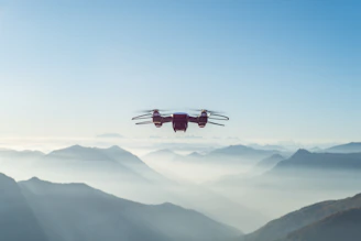 turned-on drone