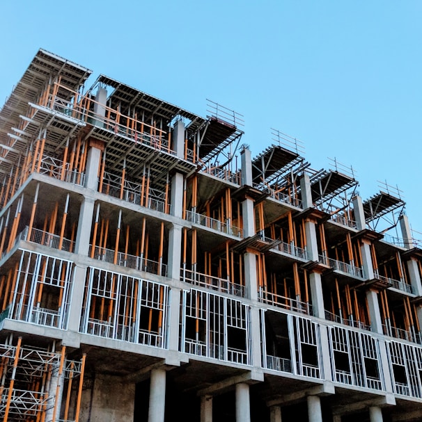 gray concrete building under construction