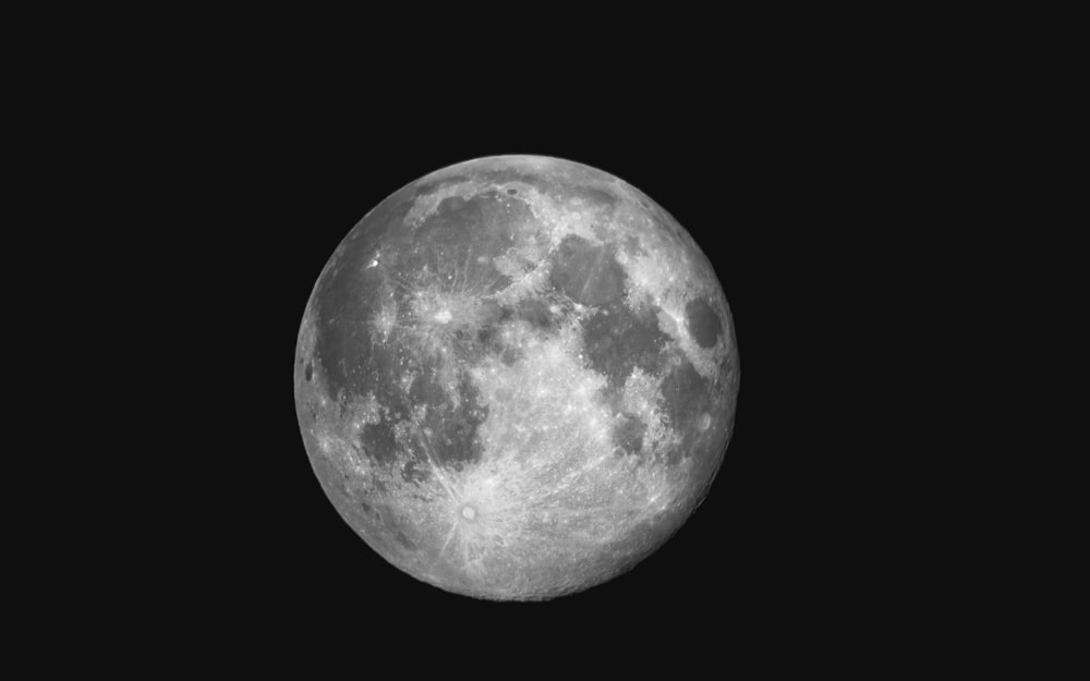 full-moon during nighttime