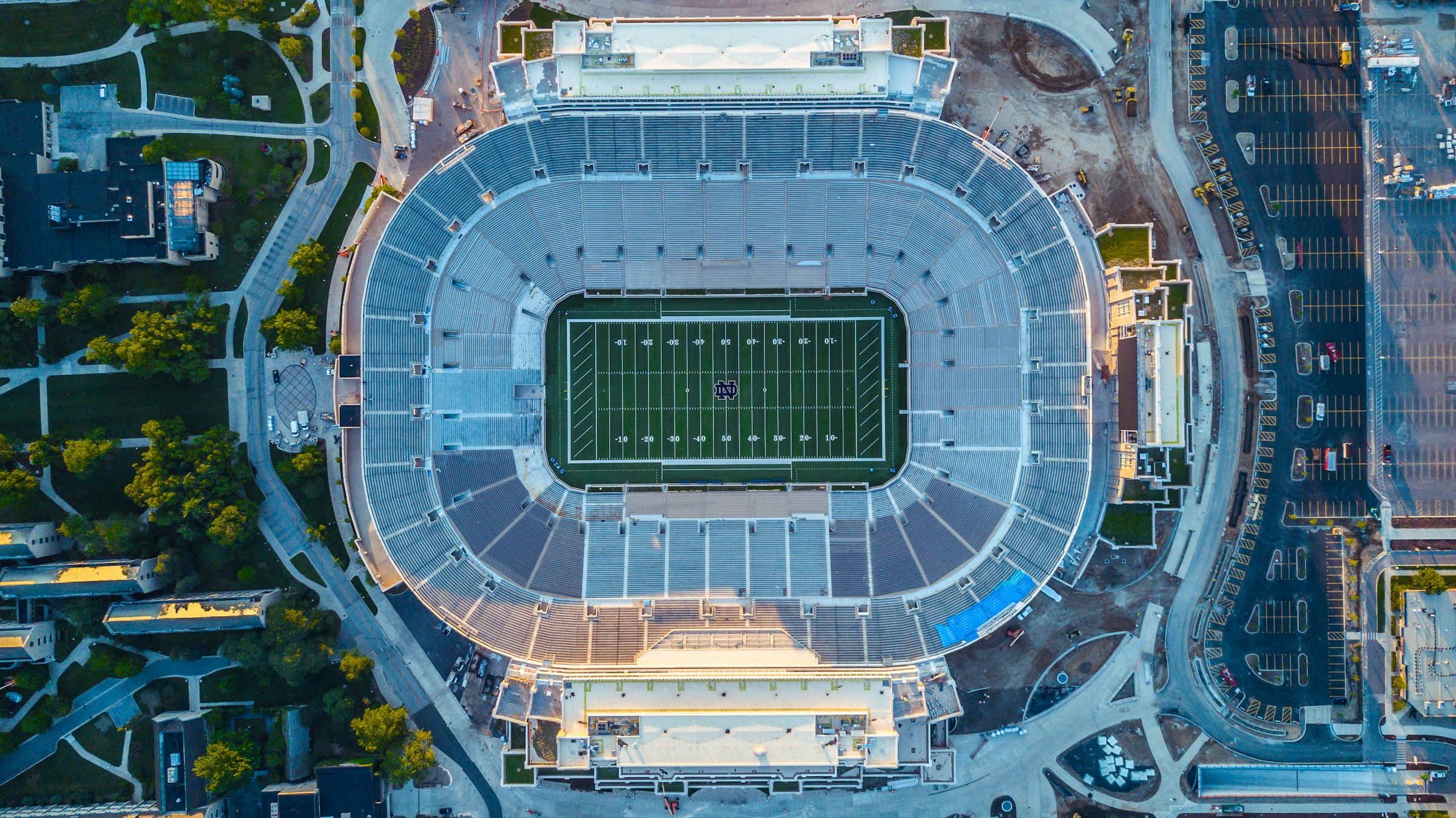 Notre Dame Stadium from above