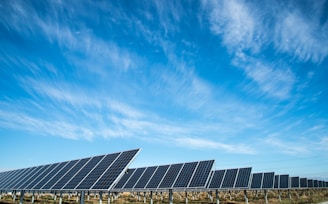 solar panel under blue sky