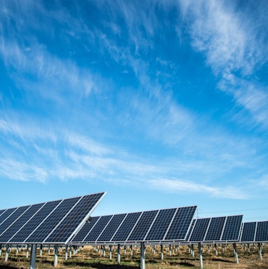 solar panel under blue sky