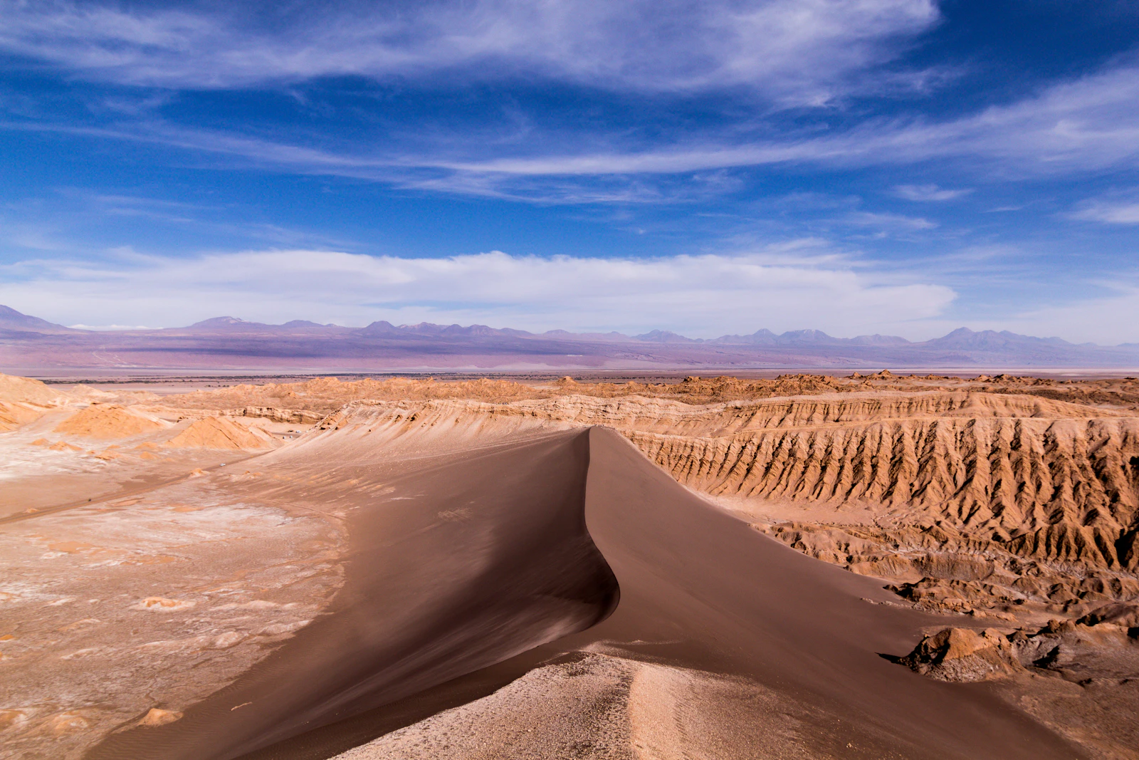 Valle de la Luna en el desierto de Atacama, San Pedro de Atacama, Chile
