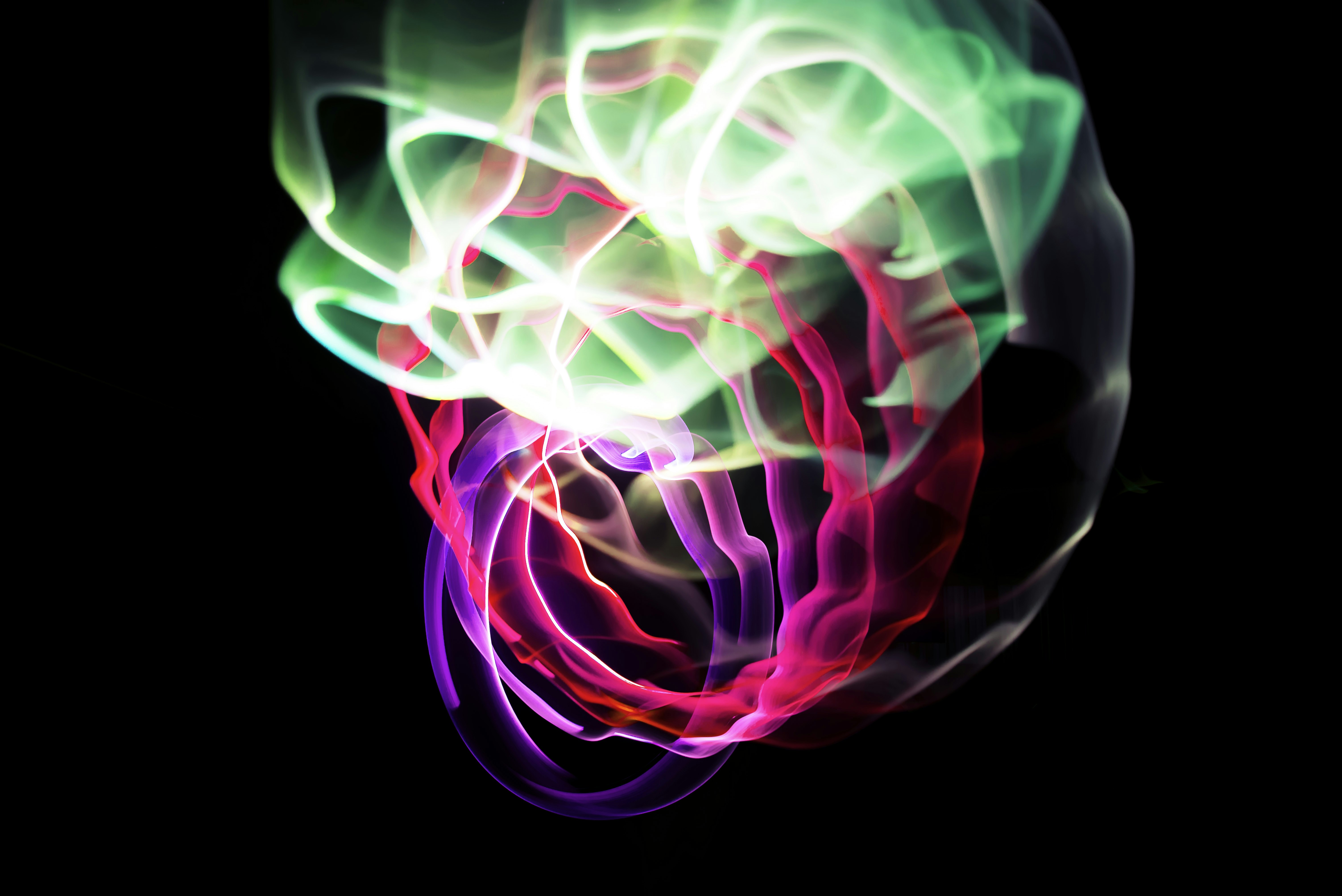 green, red, and purple optical illustration trippy teams background