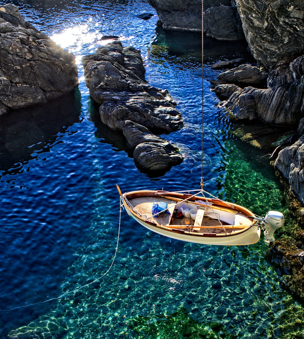 brown boat