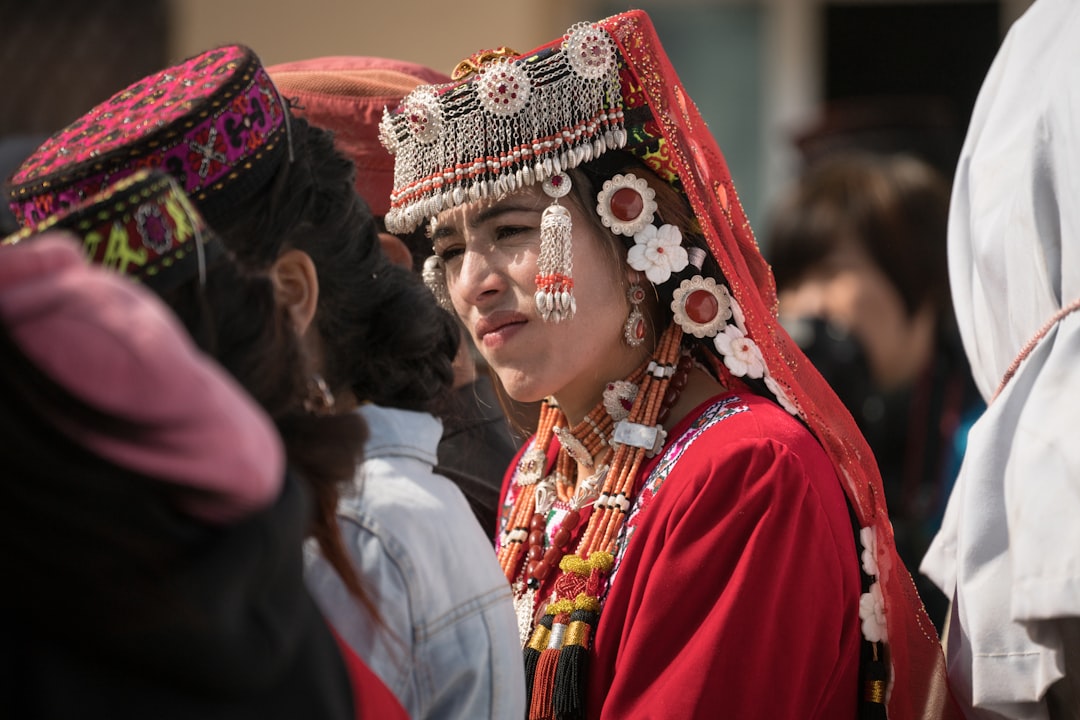 group of people with headdresses, wedding of Arminian