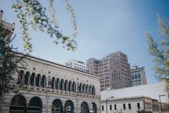 photo of white 2-story building