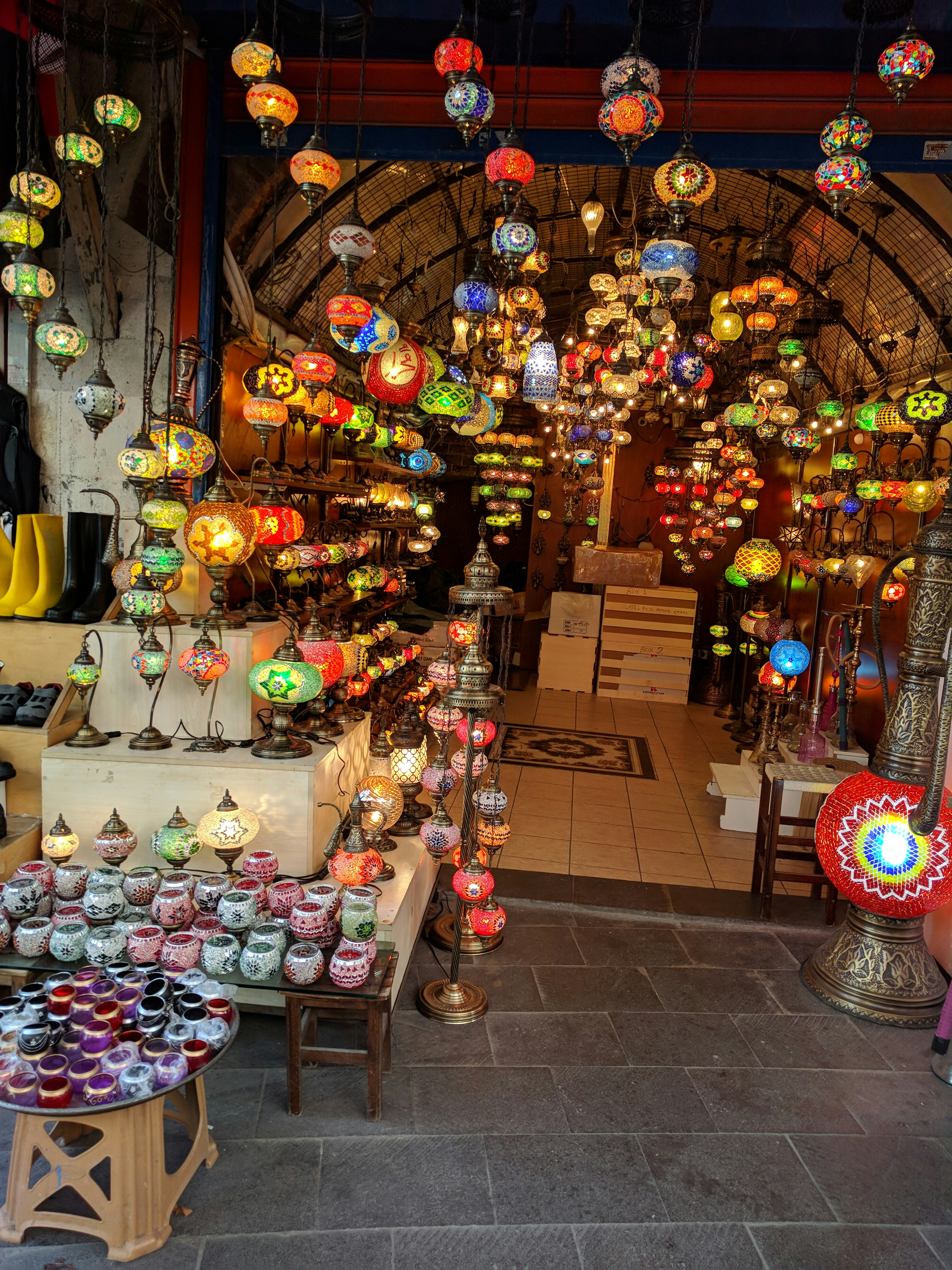 Handmade Moroccan Brass Lamp