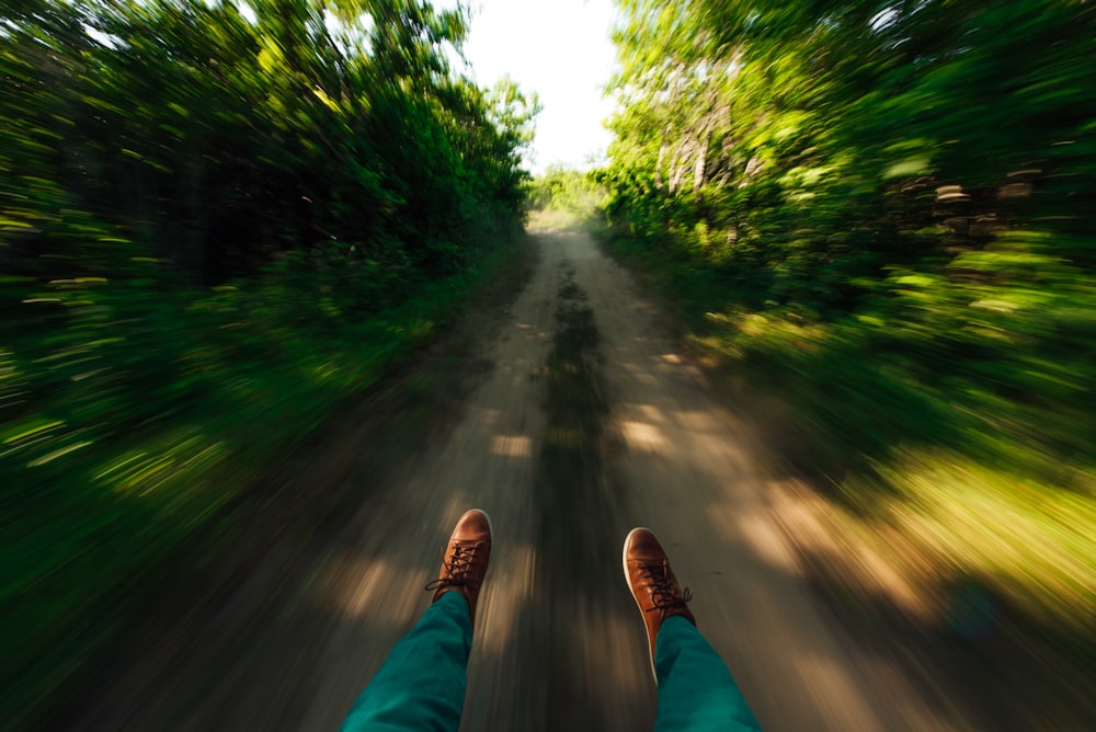 time lapse photography of person