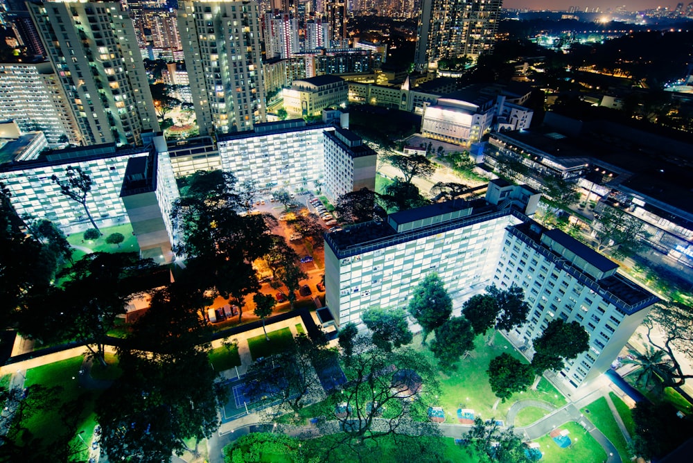 bird's eye view of buildings