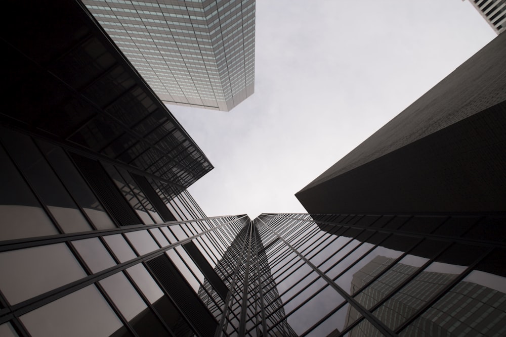 worm's eye view of building