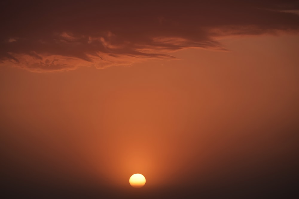 silhouette photo of sunset