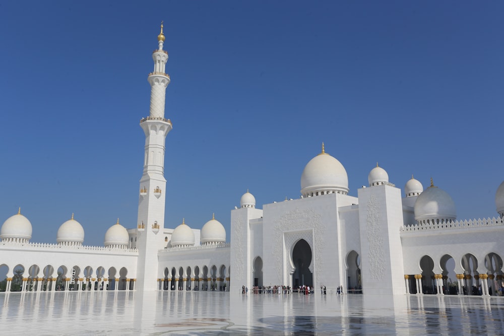 white concrete mosque