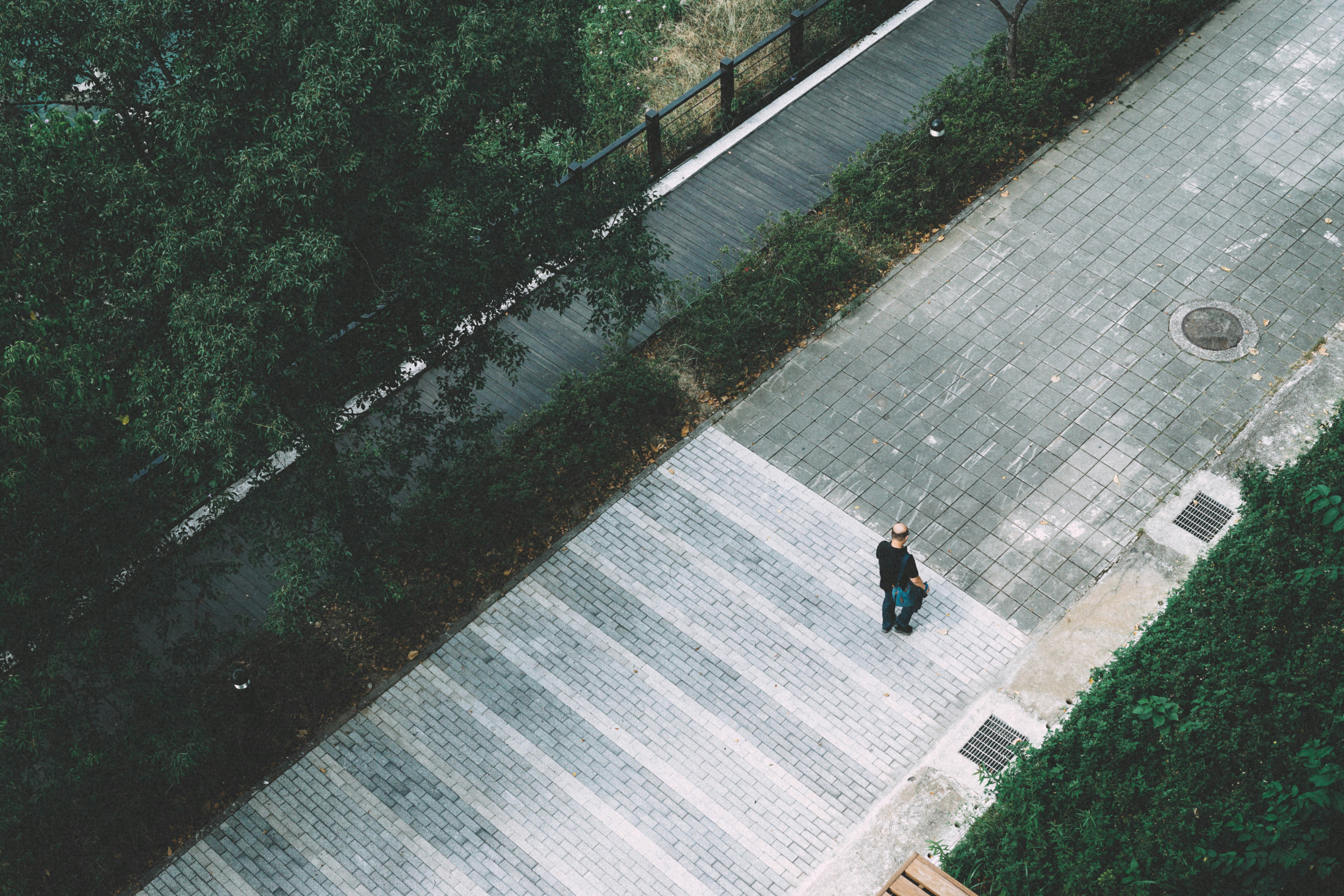 A person walking or jogging on a path, suggesting movement and calm - bilateral stimulation