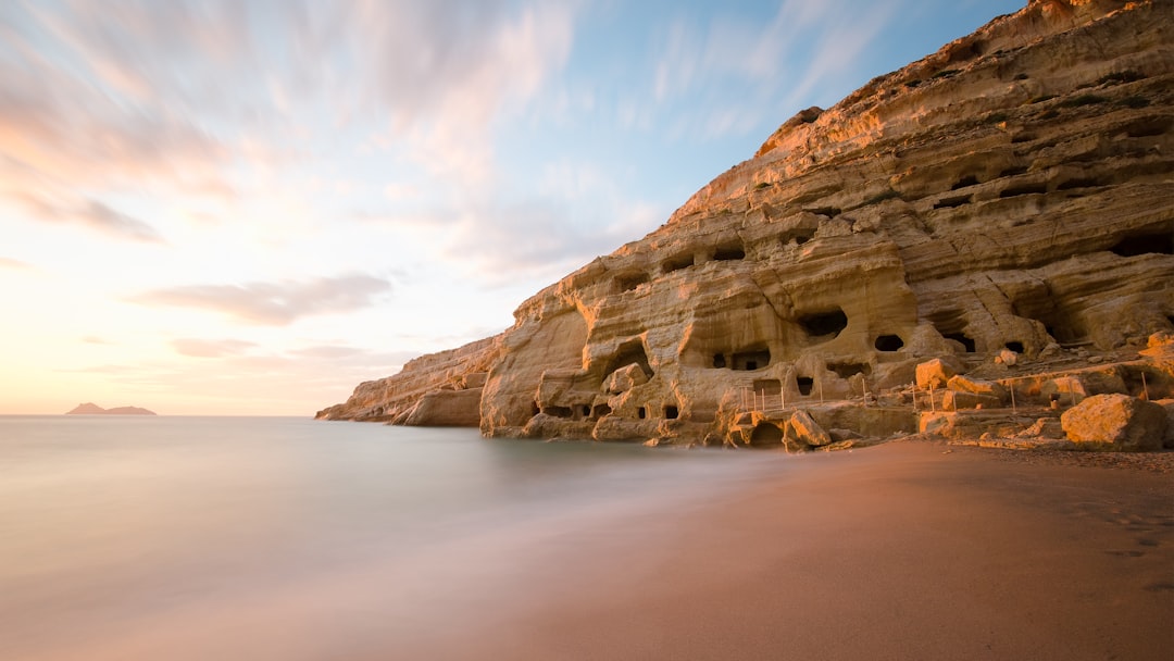 Cliff photo spot Caves Matala Greece