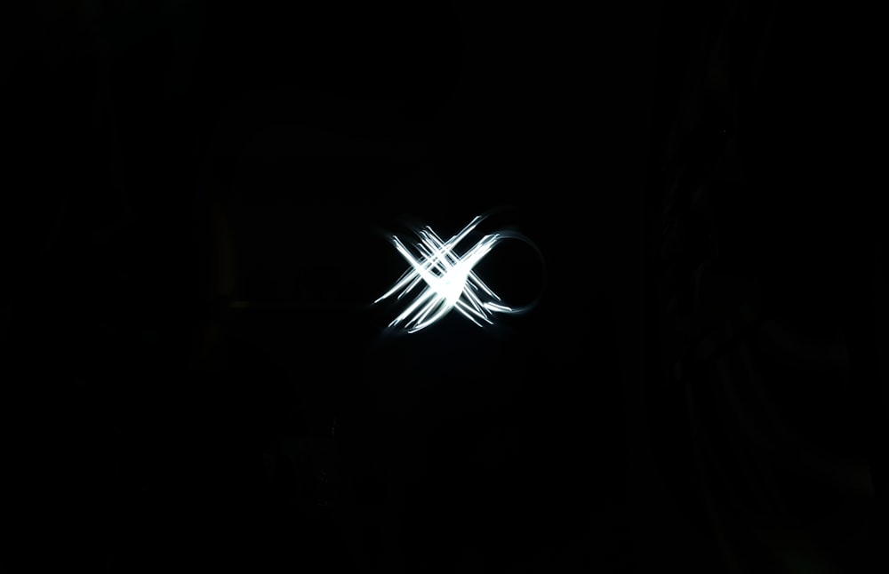 a black background with a white x on it