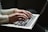 person using laptop