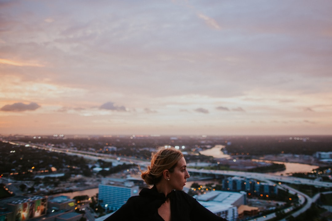 woman wearing black top during daytime