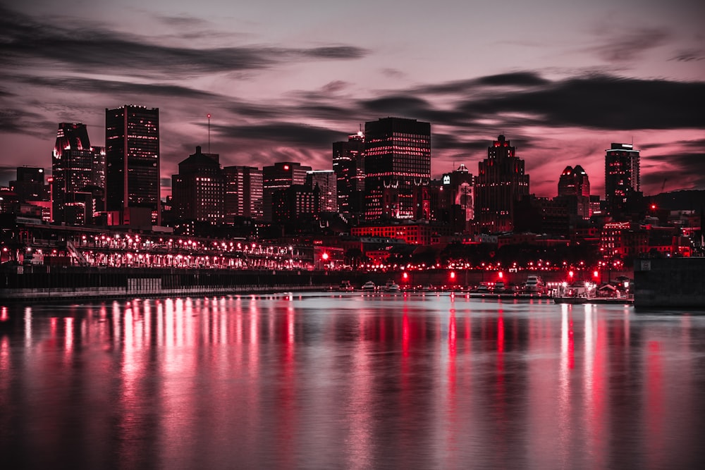 cityscape near body of water