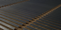 gray solar panel lot