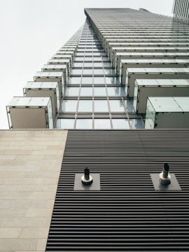 worm's-eye view of skyscraper