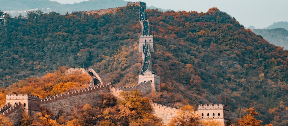 Great wall of China.