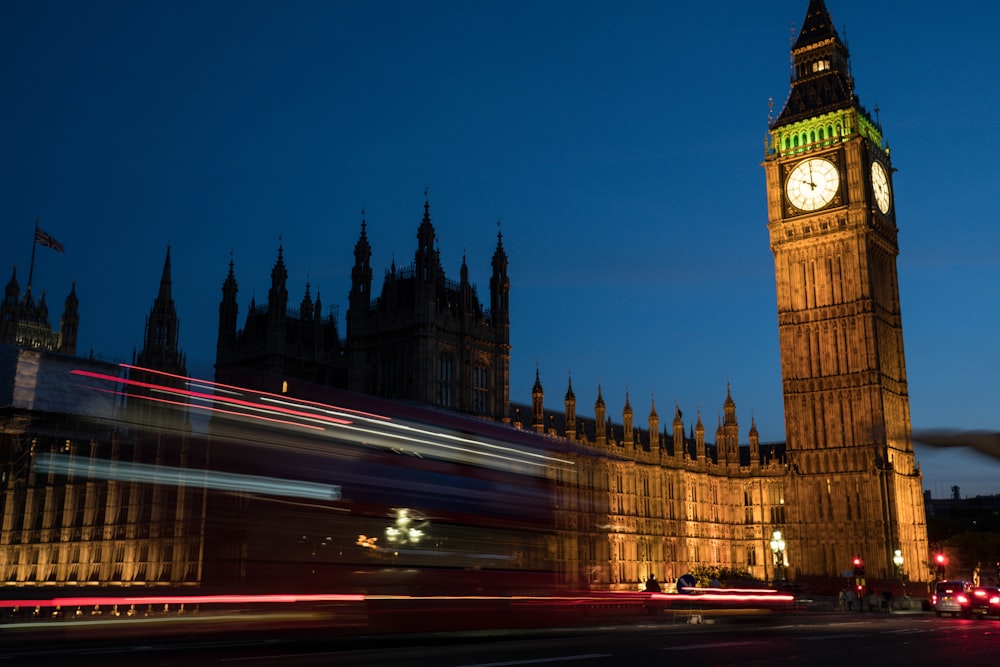 time lapse photography of Big Ben