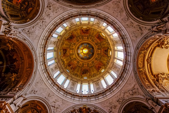 low angle of church in Berlin Cathedral Germany