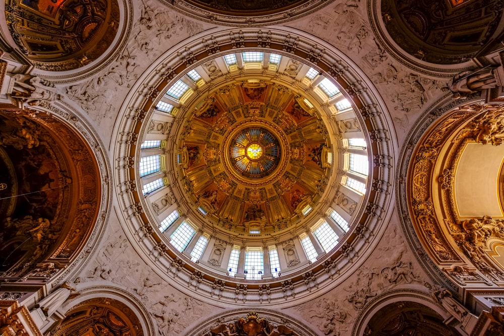 low angle of church